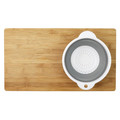 Bamboo Chopping Board with Integrated Sieve