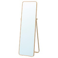 IKORNNES Standing mirror, ash, 52x167 cm