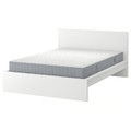 MALM Bed frame with mattress, white/Valevåg extra firm, 160x200 cm