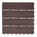 Composite Deck Tile DLH 4L 30x30cm, brown, 1pc
