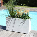 Outdoor Plant Pot Graphit 100 x 40 x 60 cm, white