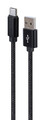 Gembird USB-A USB-C cable braid 1.8m, black