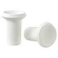GUBBARP Knob, white, 21 mm, 2 pack