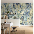 GoodHome Wall Mural Wallpaper Taran, blue plants