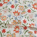GULLNATTLJUS Cushion cover, white/floral pattern, 50x50 cm