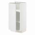 METOD Base cabinet with shelves, white/Stensund white, 40x37 cm