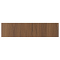 TISTORP Drawer front, brown walnut effect, 80x20 cm
