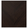 HEDEVIKEN Door, dark brown stained oak veneer, 60x64 cm