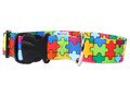 Matteo Dog Collar Plastic Buckle 25mm, puzzle