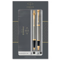 Parker Gift Set Rollerball Pen & Ballpoint Pen IM Steel GT