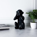 Decorative Figure Monkey Size L, black