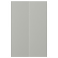HAVSTORP 2-p door f corner base cabinet set, light grey, 25x80 cm