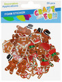 Self-Adhesive Gingerbread Man Decorations, 35 pcs