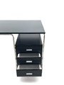 Desk with Drawers Thon, black