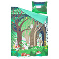SKOGSDUVA Duvet cover and pillowcase, multicolour/forest pattern, 150x200/50x60 cm