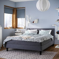 SÄBÖVIK Divan bed, Vissle grey, 140x200 cm