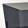 KUGGIS Box, transparent black, 13x18x8 cm