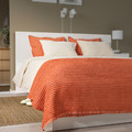 PELARTUJA Bedspread, red-brown/beige, 230x250 cm