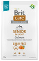 Brit Care Grain Free Senior & Light Salmon Dry Dog Food 3kg