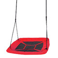 Square Garden Nest Swing 100cm, red