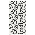 KLIPPBRÄCKA Pre-cut fabric, white/black, 150x300 cm