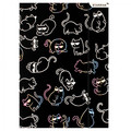 Document File Folder with Elastic Band A4 10pcs Kitty, black, assorted patterns