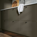 HAVSTORP 2-p door f corner base cabinet set, brown-beige, 25x80 cm