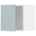 METOD Wall cabinet, white/Kallarp light grey-blue, 40x40 cm