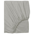 VÅRVIAL Fitted sheet, light grey, 120x200 cm