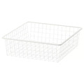 JONAXEL Wire basket, white, 50x51x15 cm