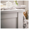 HEMNES Bed frame with mattress, white stain/Valevåg firm, 120x200 cm