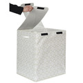 Dual-Compartment Laundry Basket 50x41x57, grey