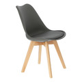 Dining Chair Norden Cross PP, dark grey