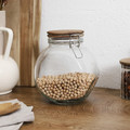Elegant Storage Jar with Acacia Lid