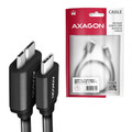 AXAGON USB Cable BUMM3-CM10AB cable USB Micro-B USB-C