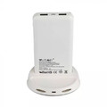 V-TAC Power Bank Wireless Charger 8000 mAh 2.1A, white