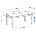 ÅLHULT Extendable table, black/brown, 170/220x80 cm