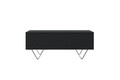 Coffee Table with Storage Scalia 120, matt black/black legs