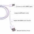 V-TAC Cable USB Type-C M 1.5m, white