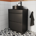 GoodHome Wash-basin Cabinet Imandra 60 cm, matt black