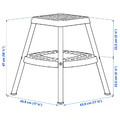 HADDARP Step stool, 4-way black-grey
