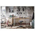 ANFALLARE / ADILS Desk, bamboo/white, 140x65 cm