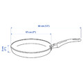 HEMLAGAD Frying pan, non-stick coating black, 17 cm