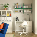 FÄRGSÄTTARE Wall shelf combination, green
