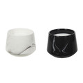 Scented Candle Marble L, black