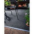 RUNNEN Floor decking, outdoor, textile dark grey, 0.81 m²