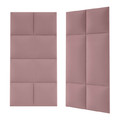 Upholstered Wall Panel Stegu Mollis Square 30 x 30 cm, dirty pink