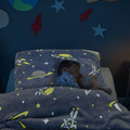 Kids' Glow-in-the-Dark Space Bedding Set 140x200cm