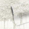 GoodHome Wall Mural Wallpaper Sunste, light grey trees