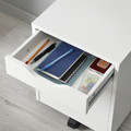 ALEX Drawer unit on castors, white/black, 36x50 cm